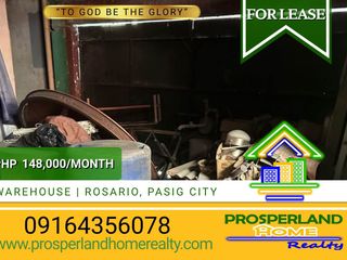 FOR RENT: WAREHOUSE/STORAGE + TRUCK YARD  INROSARIO, PASIG CITY