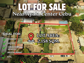 Prime Commercial Lot for sale Near Ayala Center Cebu City