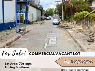 FOR SALE Commercial Vacant Lot located at Brgy. Santo Domingo, Sta Mesa Heights, Quezon City