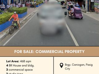 FOR SALE Commercial Property located at Brgy. Caniogan, Pasig City