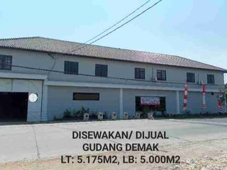 DISEWAKAN atau DIJUAL GUDANG DEMAK, JAWA TENGAH, PABRIK FURNITURE