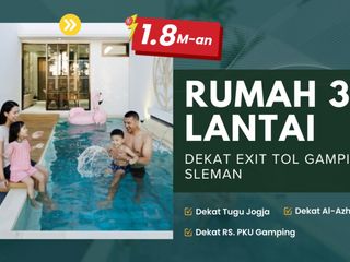 RUMAH ELITE JOGJA DALAM CLUSTER EKSKLUSIF DEKAT RS PKU GAMPING ADA ATTIC ROOM
