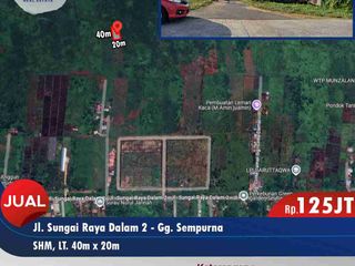 Tanah strategis dan murah kota Pontianak, Serdam 2, Gg. Sempurna