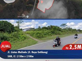 Tanah luas di poros jalan raya Entikong, Kab. Sanggau, Kalbar.