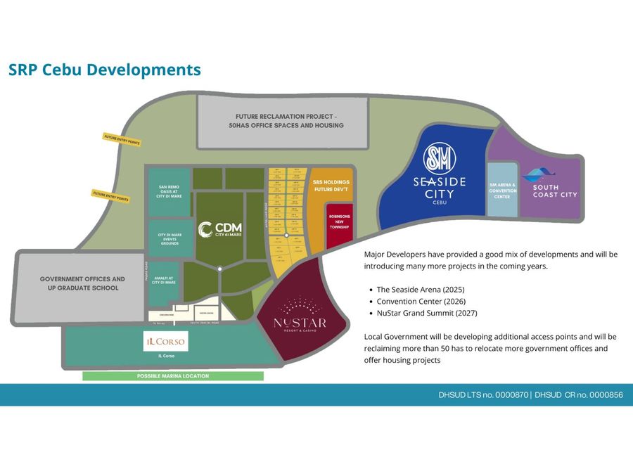 Prime Coastal Commercial Land for Sale | City di Mare (CDM), SRP Cebu ...