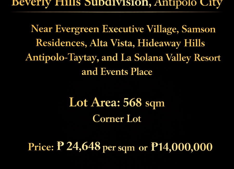 3rd Avenue, Beverly Hills, Antipolo, Rizal