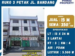 Jual / Sewa Ruko 3 Petak Strategis di Jl. Bandang – Makassar