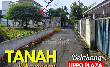 Tanah STRATEGIS Jogja belakang Lippo Plaza Luas 450 m2 lb 21 m SHM