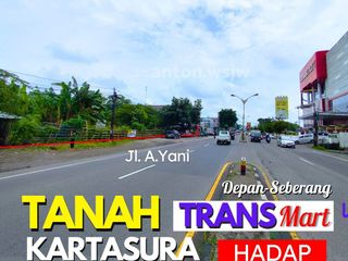 TANAH Strategis Sukoharjo DEPAN Transmart Pabelan Lt 3422 m2 SHM