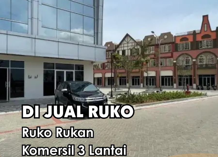 Dijual Ruko Rukan Komersil 3 Lantai La RIviera PIK2 Nego !!! | Lamudi.co.id