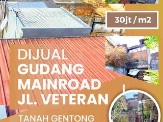Gudang Mainroad Veteran  Bandung Jual Cepat Strategis Hitung Tanah Klasik dan Bisnis Area