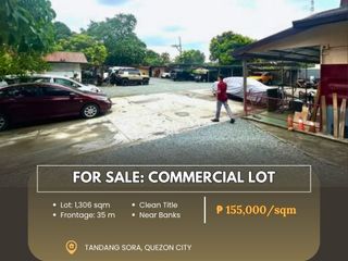 For Sale: Commercial Lot along Tandang Sora, Quezon City