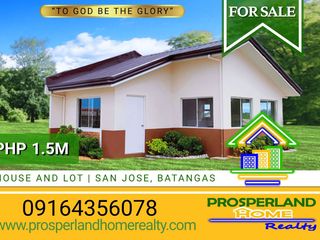 HOUSE AND LOT FOR SALE  IN SAN JOSE, BATANGAS