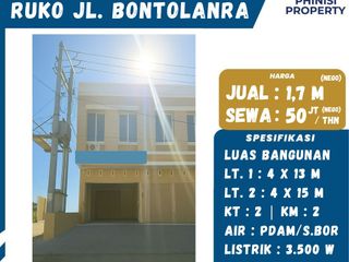 DIJUAL / DISEWAKAN RUKO STRATEGIS – JL. BONTOLANRA, MAKASSAR