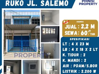 Dijual / Disewakan Ruko Siap Pakai di Jl. Salemo