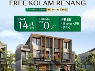Rumah 3 Lantai dengan Private Pool di Grand Wisata Mulai 3.5M-an