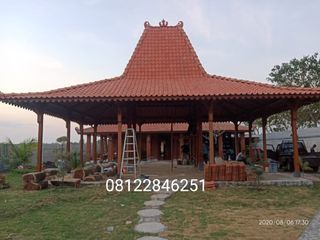 Jual Bangunan Pendopo Joglo kayu jati, rumah Jawa Joglo dan Limasan Bahan Kayu jati