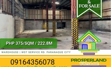 WAREHOUSE / PLANT / OFFICE FOR SALE/RENT IN PARAÑAQUE CITY