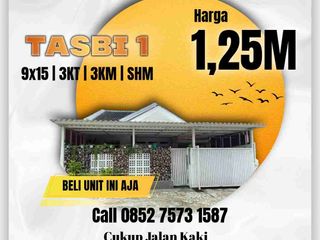 Rumah siap masuk dekat mesjid aman dari banjir komplek Tasbi 1 / tasbih 1