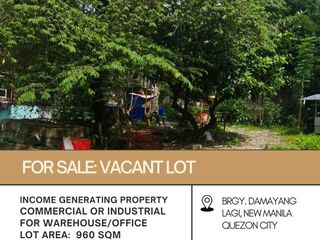 FOR SALE Vacant Lot located in La Trinidad St., Brgy. Damayang Lagi, New Manila, Quezon City