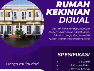 Dijual Rumah Kekinian Design Modern nyaman untuk Keluarga