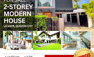 FOR SALE 2-Storey Modern House in La Vista, Quezon City