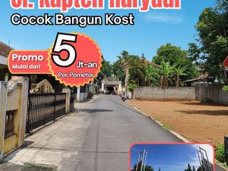Tanah Jogja Tepi Jalan Kapten Hariyadi, Siap Bangun dan SHM Pekarangan Per Unit