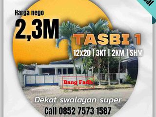 Rumah Dekat  cukup jalan kaki ke swalayan superTasbi 1 / Tasbih 1