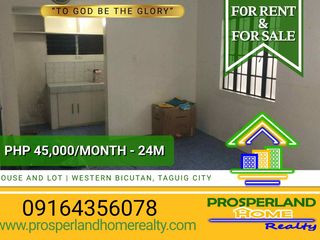 HOUSE FOR RENT/SALE – WESTERN BICUTAN, TAGUIG CITY