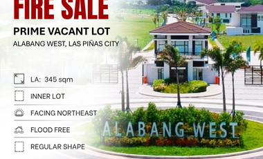 FIRE SALE Prime Vacant Lot in Alabang West, Las Piñas City