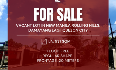 FOR SALE Vacant Lot in New Manila Rolling Hills, Damayang Lagi, New Manila, Quezon City