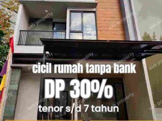 Rumah 2 lantai, tanpa Slik BI, KPR Developer, free biaya" ,canopi dan AC