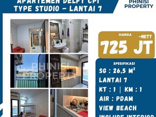 DIJUAL Apartemen Delft Full Interior Type Studio Harga Murah