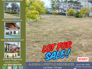 Lot for Sale 172 sqm in Marilao Bulacan
