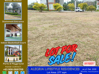 Lot for Sale 277 sqm in Marilao Bulacan