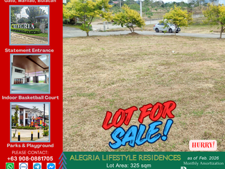 Lot for Sale 325 sqm in Marilao Bulacan