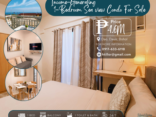 FOR ASSUME/SALE : Seaview 1-Bedroom Condo with Balcony 📍 Royal Oceancrest Panglao