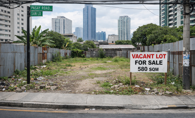 Pasay Road backing Sanlo VACANT LOT 580sq