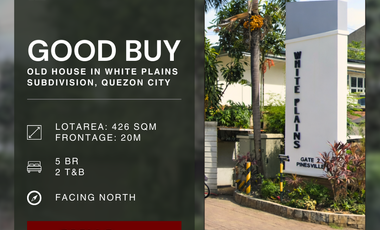 GOOD BUY Old House in White Plains Subdivision, Quezon City