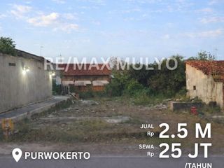 Dijual Tanah Cocok untuk hunian atau usaha Area Purwokerto