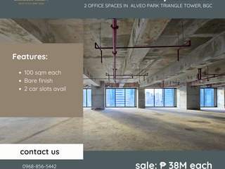 For Sale/Lease: 2 Office Spaces located at Alveo Park Triangle Tower, Bonifacio Global City