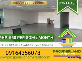 OFFICE SPACE FOR LEASE – ALABANG, MUNTINLUPA CITY
