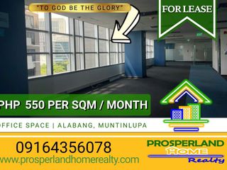 OFFICE SPACE FOR LEASE – ALABANG, MUNTINLUPA CITY