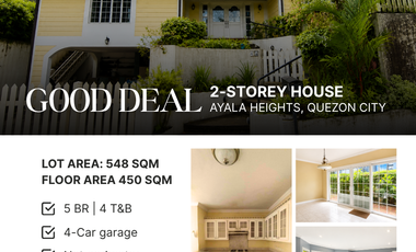 GOOD DEAL: House & Lot located in Ayala Heights, Quezon City