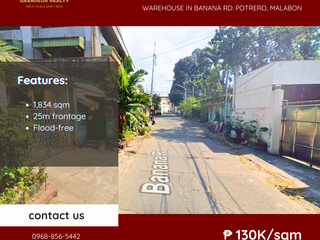 For Sale: Warehouse and Old Factory located along Banana Road Potrero, Malabon near SM Valenzuela
