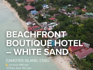 🌊 BEACHFRONT BOUTIQUE HOTEL FOR SALE – WHITE SAND PARADISE IN CAMOTES ISLAND, CEBU