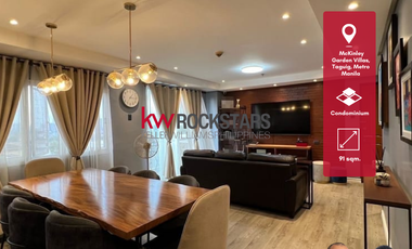 Rare Single-Attached, Low Density, Unobstructed Views 2 Bedroom Condo For Sale at McKinley Garden Villas, McKinley Hill beside BGC, Taguig City