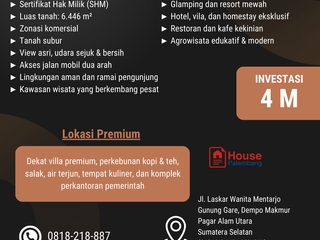 Dijual Tanah Nurdin Panji / Noerdin Pandji / Soak Simpur Seluas 12 Hektar