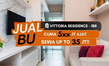Jual BU Apartemen Vittoria Residence Daan Mogot Cengkareng 1BR Full Furnished Akses Cepat Bandara Soekarno Hatta
