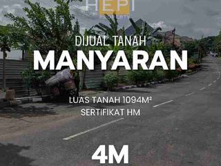 Di Jual Tanah Cantik Letak Stategis di Manyaran Semarang